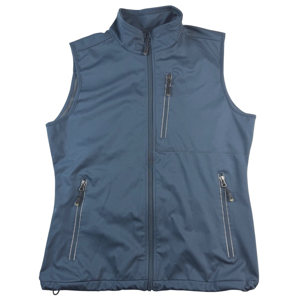 33,000ft Mens Softshell Vest Navy Blue Full Zip Outdoor Activewear Large